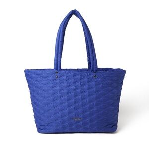 Baggallini quilted tote bag royal blue 20” x 12” x 5.75”